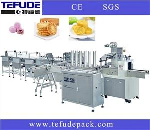 Moon Cake Automatic Feeding And Tray Loading Packing Line