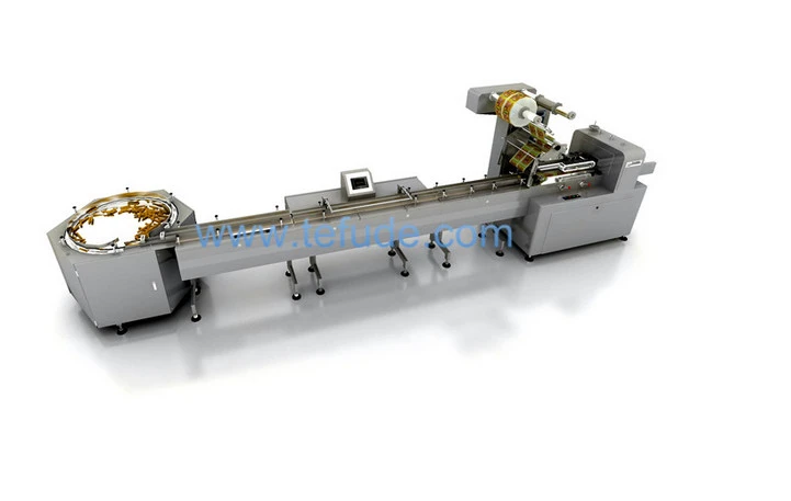 Automatisk Wafer Biscuit Packaging Machine med Turntable